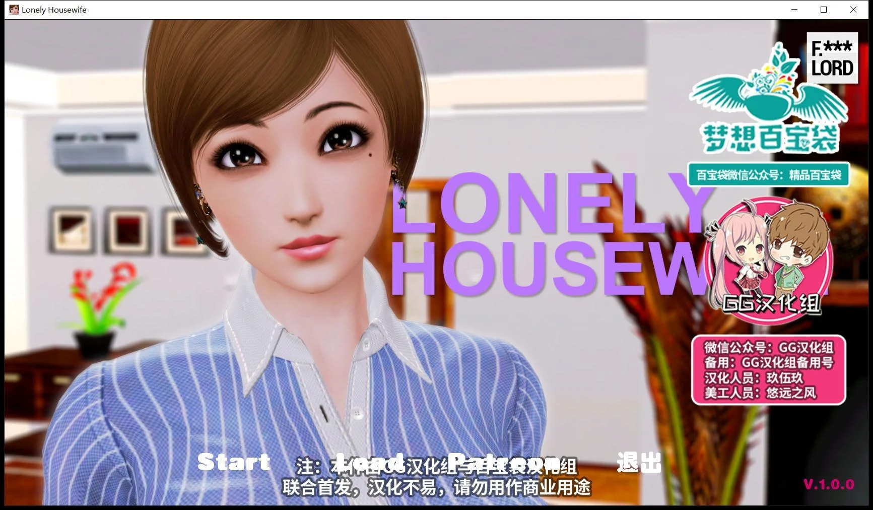 孤独的家庭主妇 [欧美SLG/GG汉化/动态] PC+安卓完结精翻汉化版 全CG /FM/300M/百度